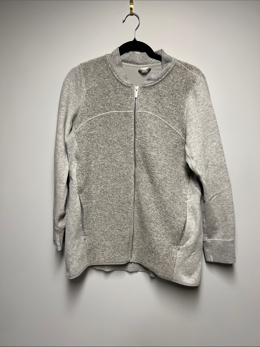 lululemon athletica Heather Gray Teddy Zip-Up Jacket